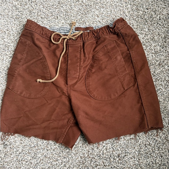 Freenote Cloth Other - Freenote cloth premium 13 ounce deck shorts in Rust Brown Drawstring